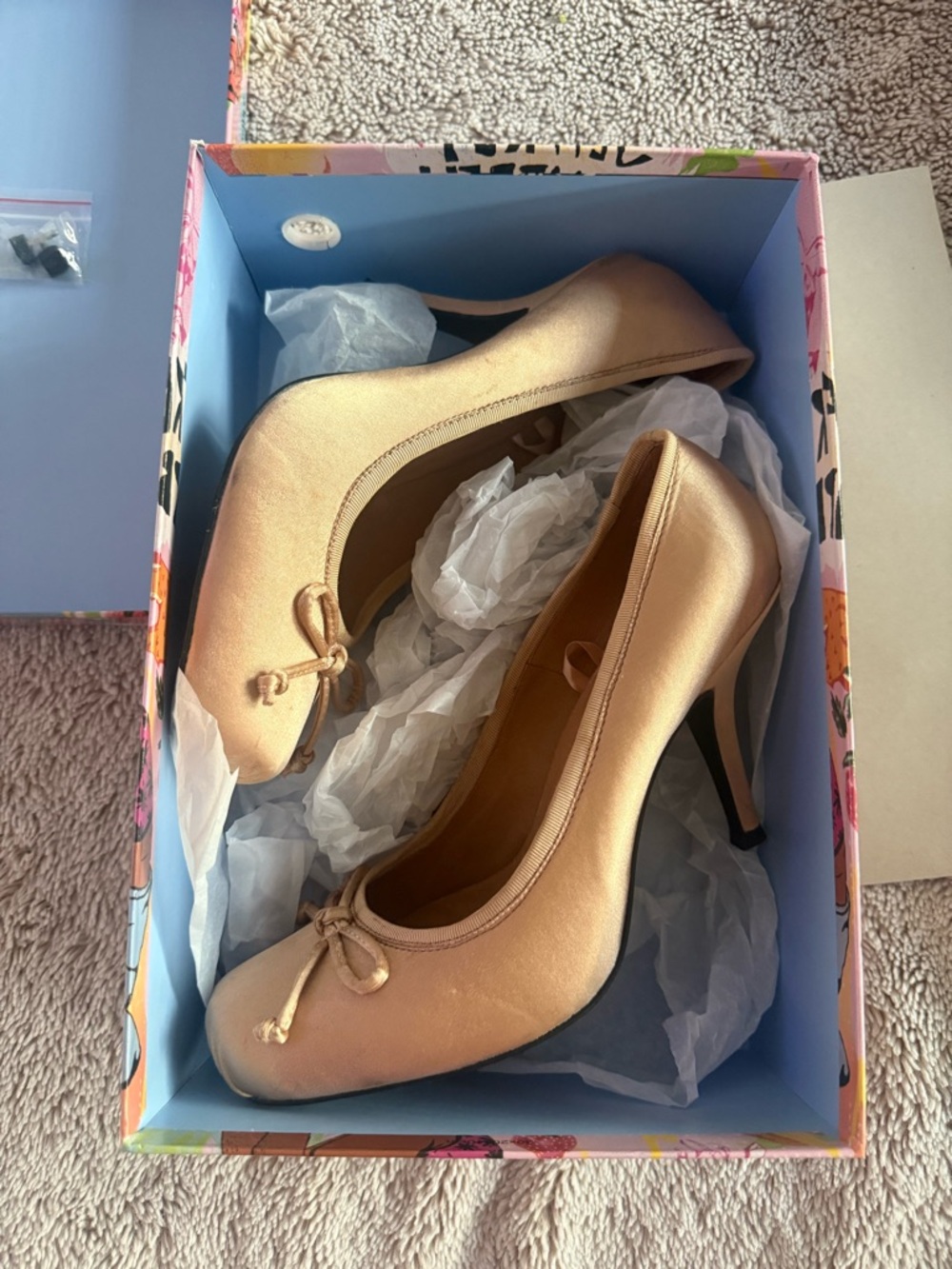 Jeffrey Campbell Rose Gold Ballet Pump Heels